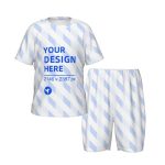 儿童短袖圆领睡衣套装 夏季家居服空调房两件套