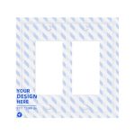 皮纹二开开关面板 现代创意客厅卧室墙面装饰贴